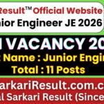 RBI JE Junior Engineer Recruitment 2026