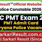 HSSC Constable PMT Admit Card 2026 Out