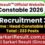 SSB Head Constable Non-GD Recruitment 2026