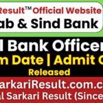 Punjab and Sind Bank LBO Admit Card 2026 Out
