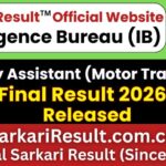 IB Security Assistant (MT) Final Result 2026 Out