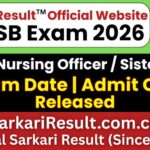 MPESB Nursing Officer / Sister Tutor Admit Card 2026 Out