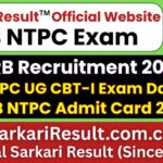 RRB NTPC 10+2 UG Admit Card 2026 Exam City Out