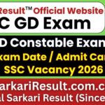 SSC GD Constable Admit Card 2026 Out