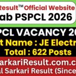Punjab PSPCL JE Electrical Recruitment 2026
